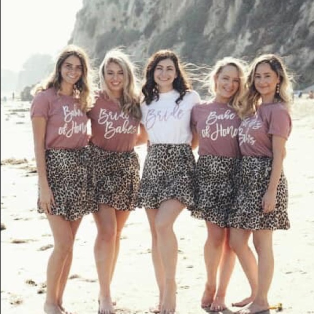 Leopard print skirt